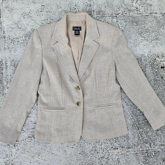 Rafaella Jackets & Blazers - Rafaella Women Blazer Tow Button Style Coat Gray Jacket Size 10